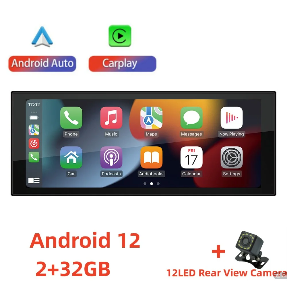 Car Android Radio 1 Din Apple Carplay GPS Navigation Wi-Fi MP5 Player Mirror Link Autoradio Auto Bluetooth Car Stereo Radio