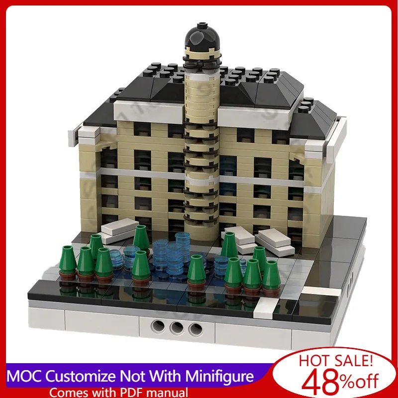 

506 PCS Building Brick Series Bellagio Hotel for Mini Modular City MOC Customize Modular Building Block DIY Toy Christmas Gift