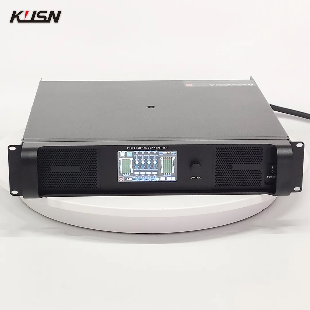 DSP10000Q 10000W RMS Digital Amplifier 2500W X4 Channel 2 Ohm High Performance Professional Stereo 2U Power Amplifier