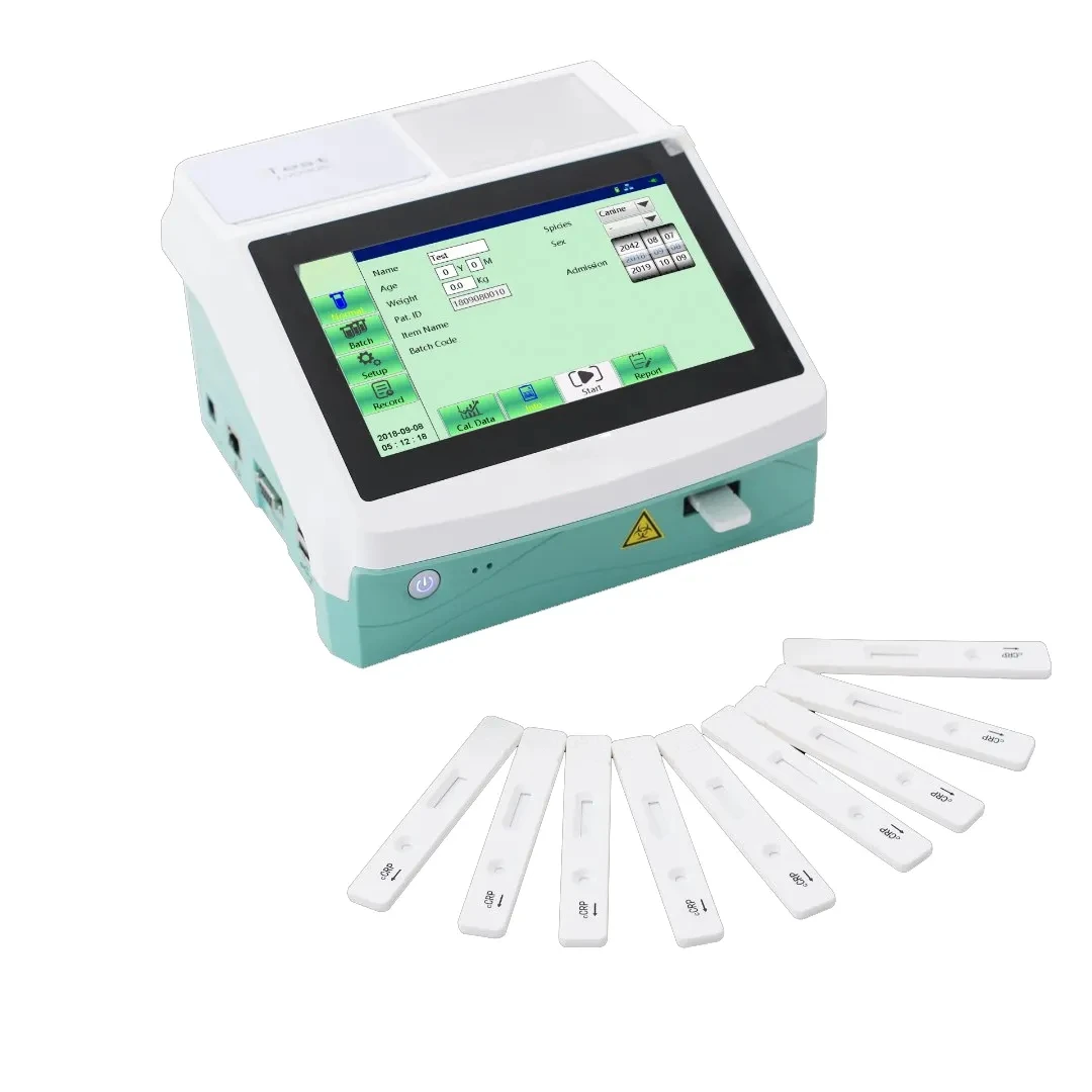 Pet Vet Clinic Hospital Dog Cat Automatic Progesterone Hormone Rapid Test Poct Fluorescence Immunoassay Quantitative Analyzer