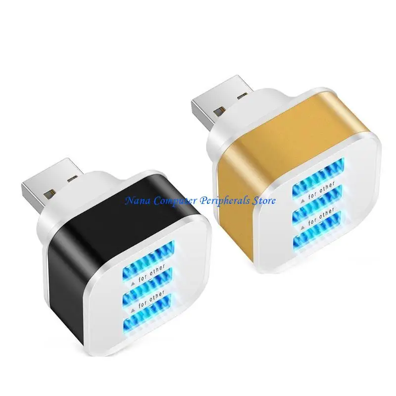 F68C USB2.0 Hub Dock 3-портовый USB Splitter USB 2.0 3-портовая общепринята