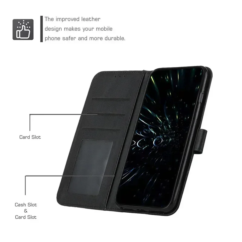 Étui de protection en cuir pour téléphone Xiaomi, portefeuille à rabat magnétique, coque de livre, casque C75, X7, X6, C61, C65, 14T, 14, 15 Pro, 5G, PocoX7