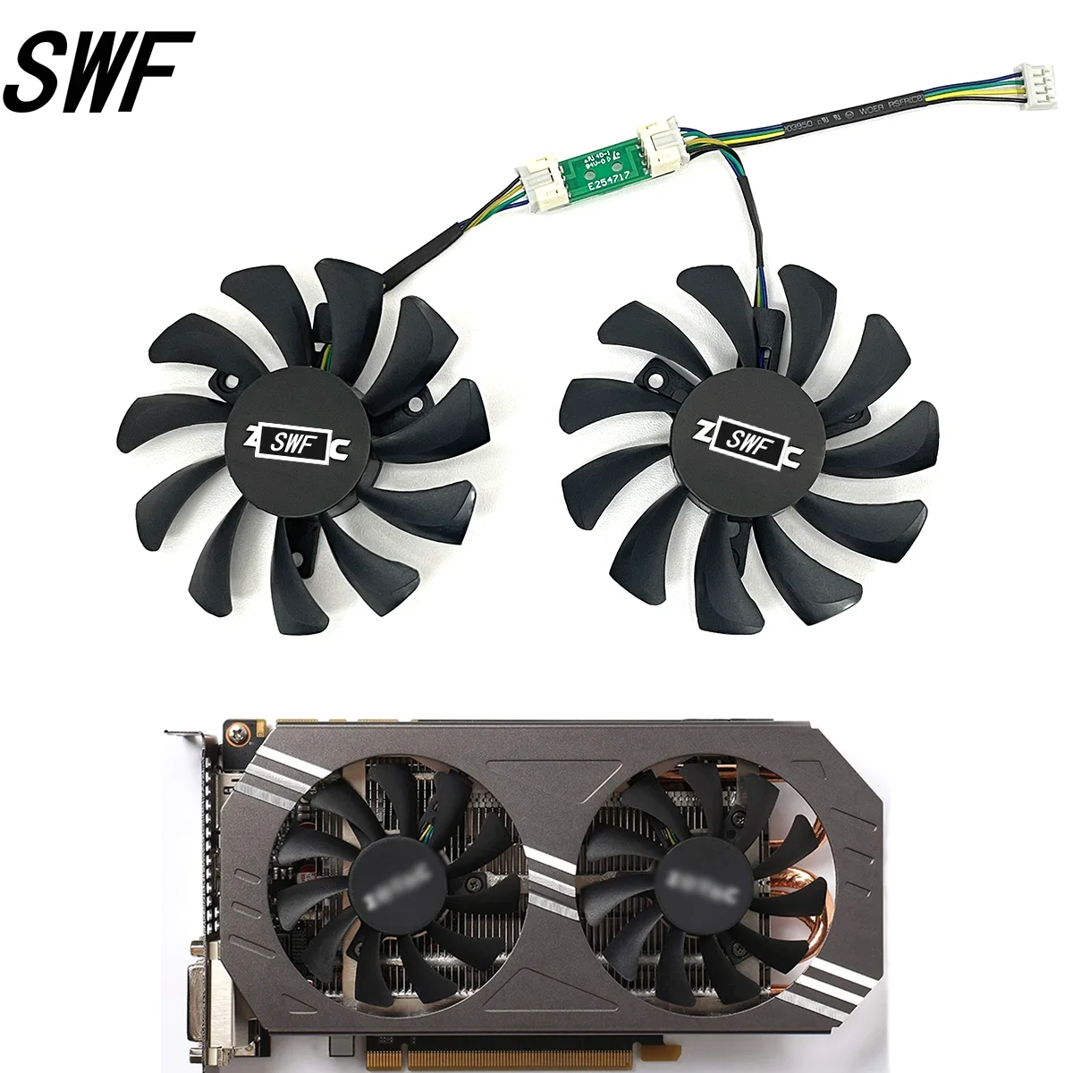 GA81S2U 75MM GTX970 Cooler Fan Replacement For ZOTAC GeForce GTX 970 Graphics Card Cooling Fan