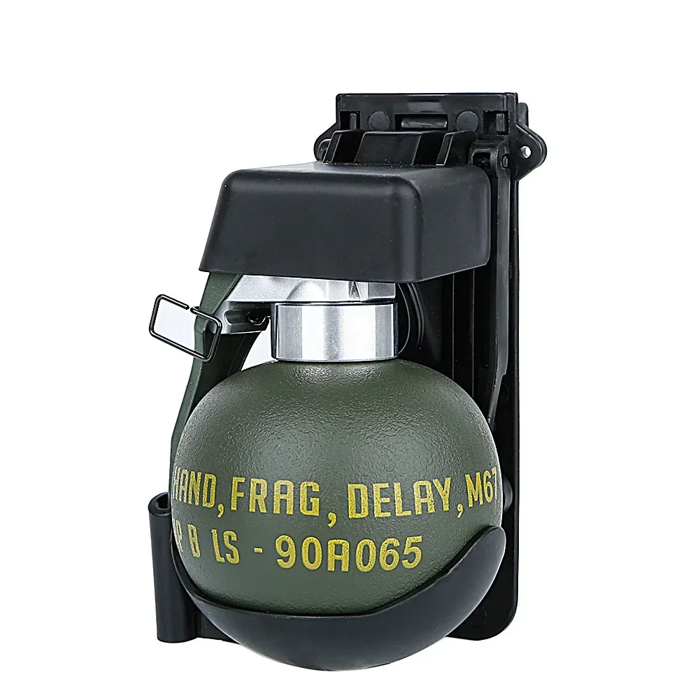 Modelo de juego de granada de mano M67, simulación de Metal, ventilador militar, anillo de tracción, juguete de granada de mano de humo, regalos, más nuevo
