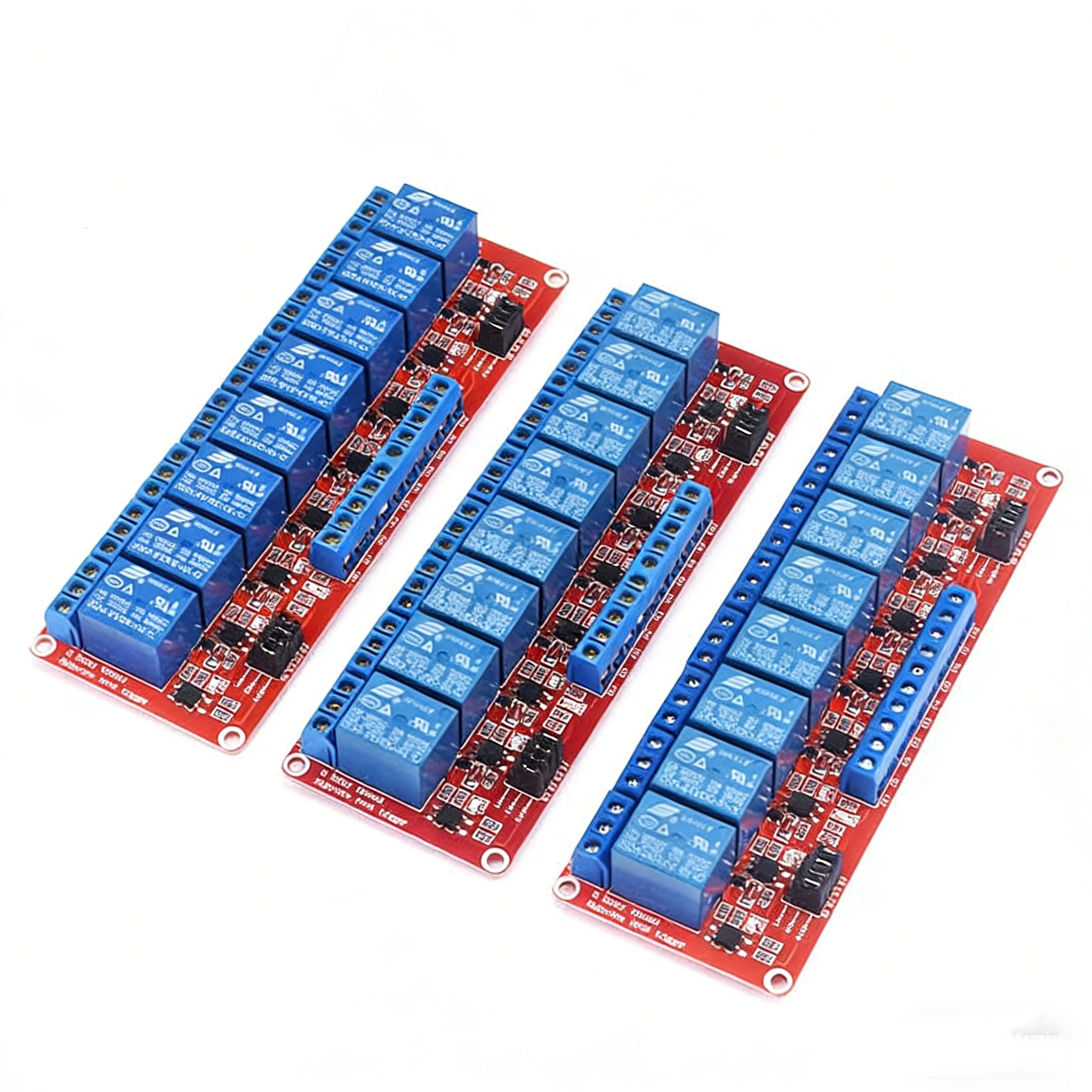 1pcs 1 2 4 8 Channel 5V 12V 24V Relay Module Board Shield With Optocoupler Support High and Low Level Trigger