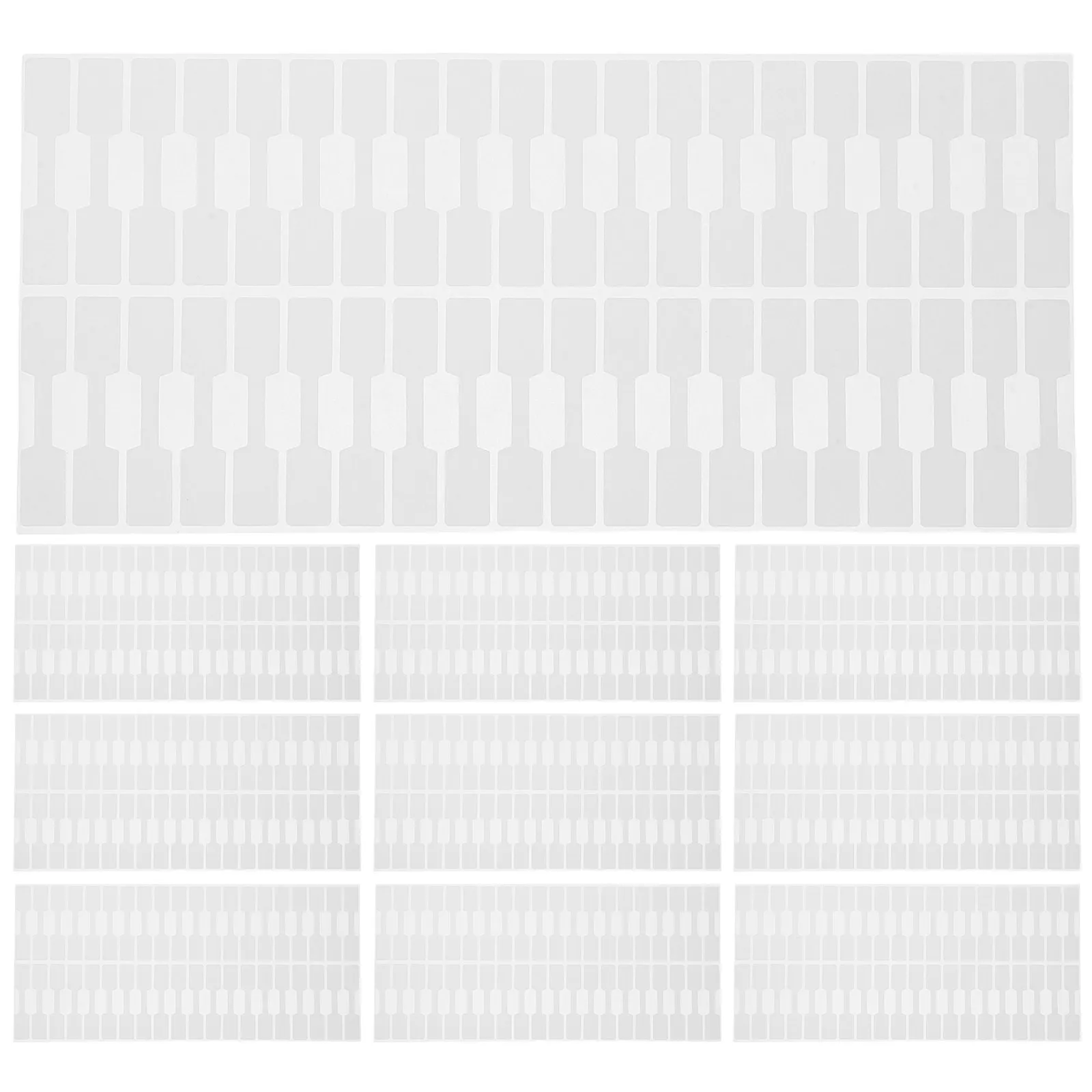

2000Pcs Writable Jewelry Price Tags Self Adhesive Blank White Rectangle Labels for Bracelets Necklaces Rings Earrings No Residue