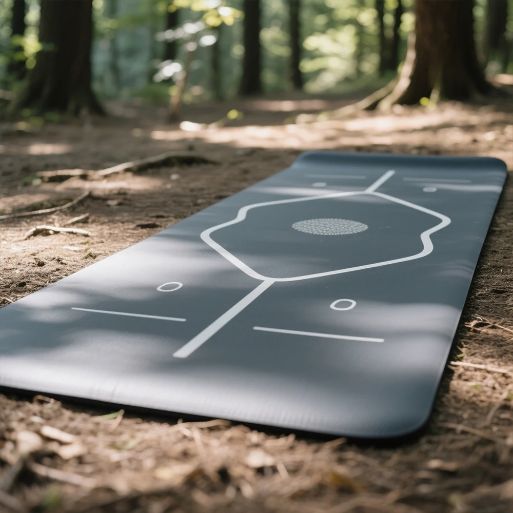 

Wholesale Custom Shape Press logo Silk Screen Gym Mat Eco Friendly Non slip Mat De Yoga Natural Rubber Round PU Yoga Mat