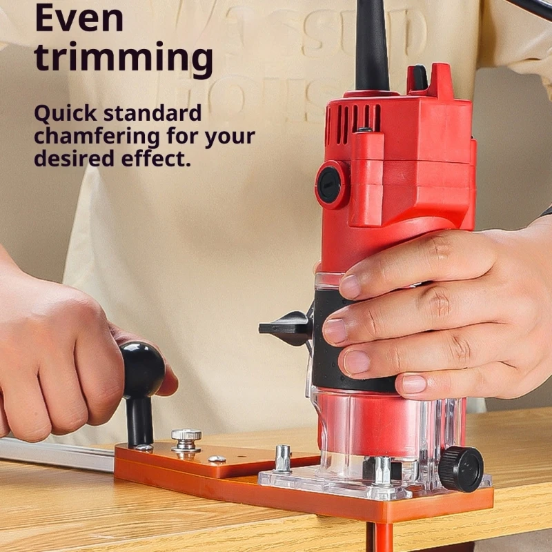 Professional Grade Router Accessory For Flush Trimming Bevel Cutting Slot Milling Featuring Sliding Guide Stainless 37JD