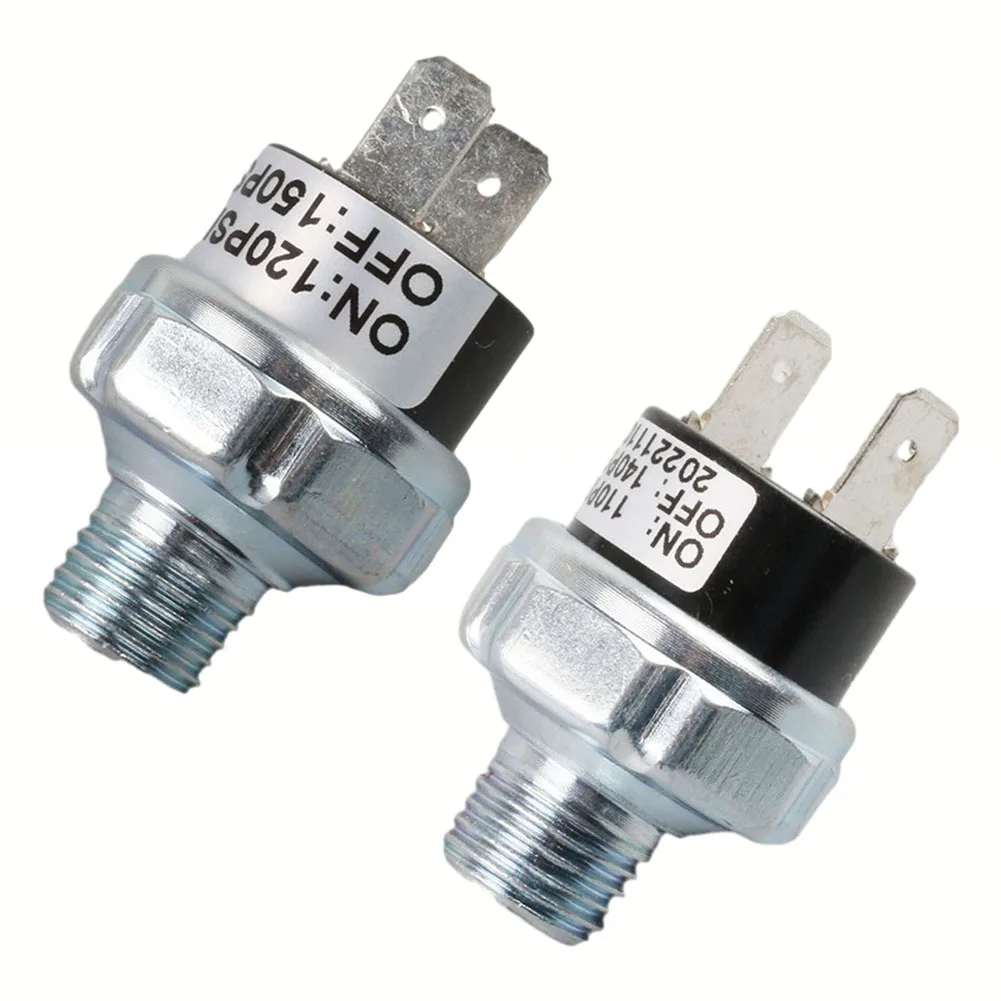 1/4-18 NPT Male Thread Air Pressure Control Switch 110-140PSI Air Compressor Valve Switch Great For Air Horn And Air Suspension