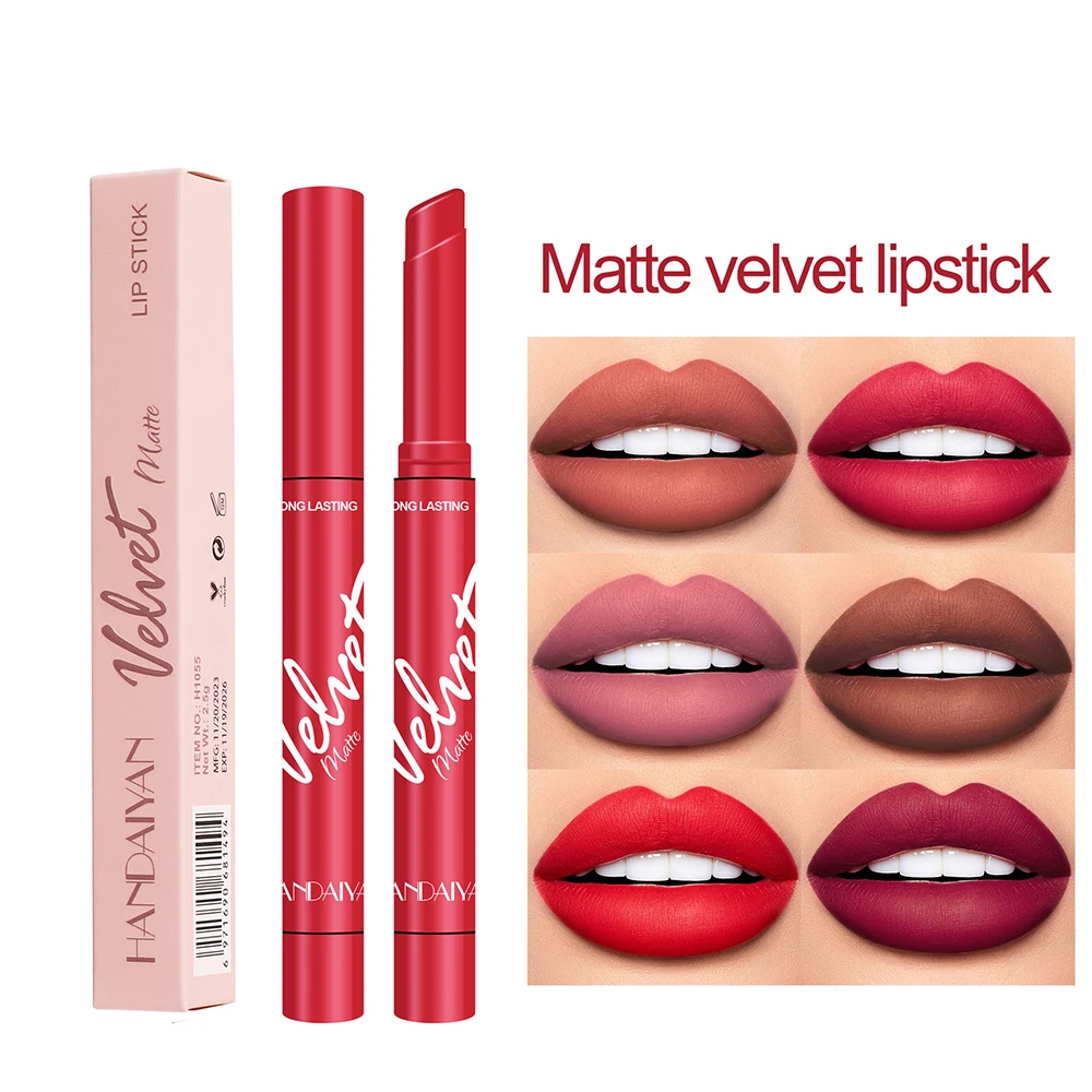 Fluwelen Matte Hydraterende Lip Voering Pen Cosmetica Non-Stick Cup Lippenstift Vrouwelijke Make-Up Waterdichte Rode Lip Tint