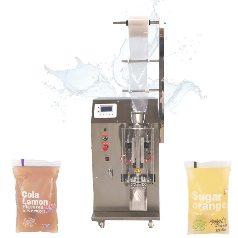 Automatic Liquid Bag Packaging Machine Seasoning Water Oil Vinegar Beverage  Pure Liquid Filling Sealing Machine