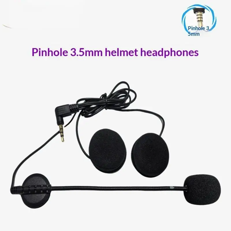 Headset + Clip Base 3.5mm Interface Microphone Speaker Headset For EJEAS/Vnetphone/Xinowy V4 V6 Motorcycle Bluetooth Interphone