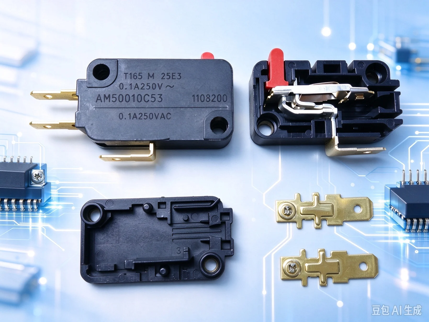 Switches for AW50010C53 Micro Limit Switch 0.1A 250V Original  5pcs