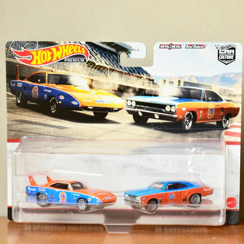 Original Hot Wheels Premium Double Car Collection Racing GTR Firebird Car Culture Toys for Boys Metal Real Riders 1/64 Kids Set