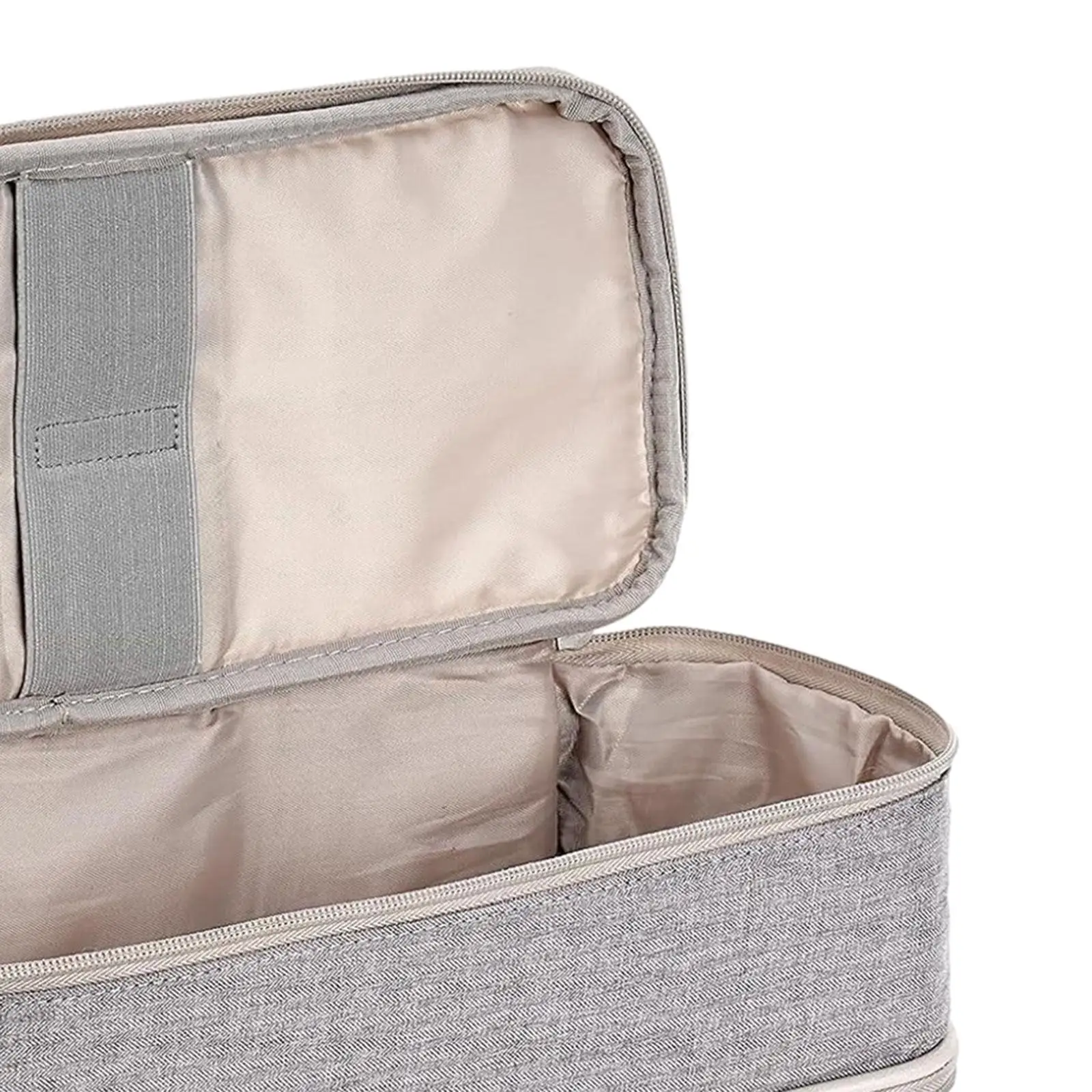 حقيبة تخزين مجفف الشعر، مقاومة للماء، حقيبة حمل متعددة الوظائف بطبقة مزدوجة