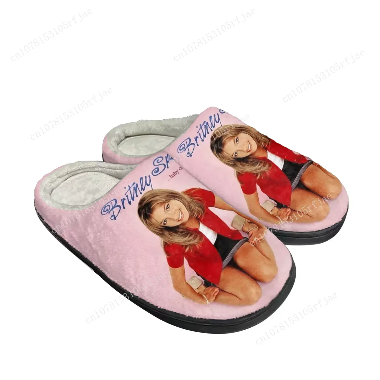 Britney Spears Home Cotton Slippers Mens Womens Plush Bedroom Keep Warm Shoes Thermal Indoor Slipper Customized Couple Shoe