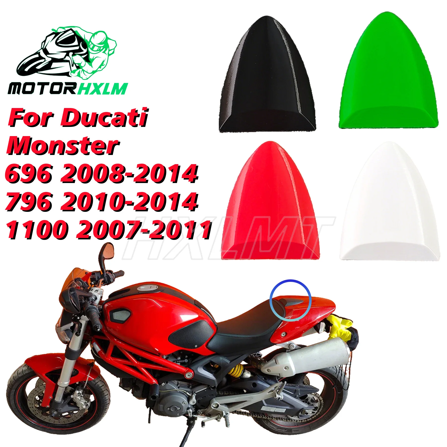 

High Quality Rear cover For DUCATI Monster 696/796/1100 2008-2014 Rear cowl Rear fairing Rear tail Rear seat cover