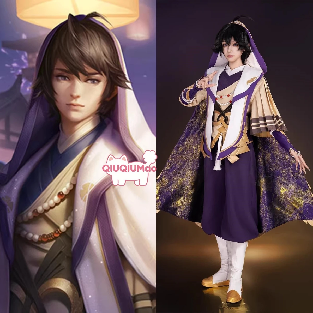 

Hot Game Honor of Kings Cosplay Chaos Chess Costume Anime Yi Xing Role Playing Classic Outfit Men Women Adult Comic Con Party