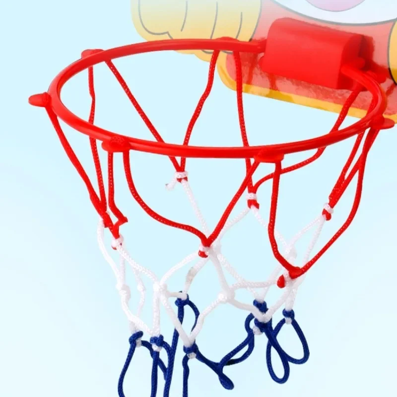 Marco de tiro de baloncesto de dibujos animados para niños, juguete deportivo colgante, soporte de baloncesto, uso interior y exterior para interacción y juego entre padres e hijos