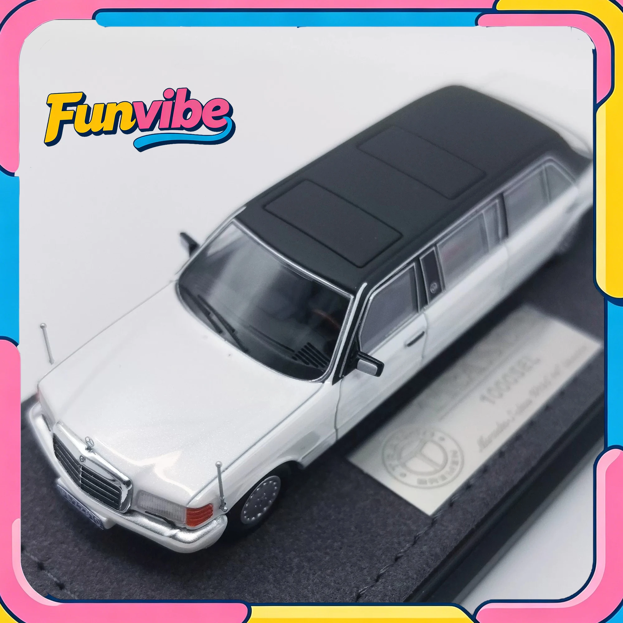 

HEC Hobby Expo China Exclusive Mo Zhishu 1/64 Mercedes-Benz S-Class W126 Extended Limousine Alloy Car Model Boy Collection Gift