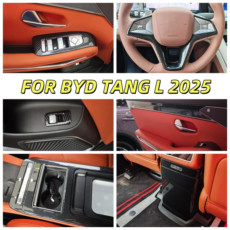 

ДЛЯ BYD TANG L 2025, аксессуары для интерьера, коробка переключения передач, каркас шестерни, автомобильный руль, переключатель окна, крышка управления