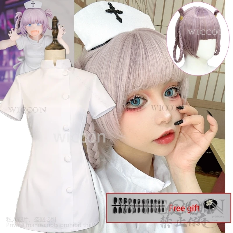 Anime Call Of The Night Cosplay Nazuna Nanakusa Nurse Uniform Sexy Suit Halloween Woman Girls Costume Cos Wigs Roleplay Lolita