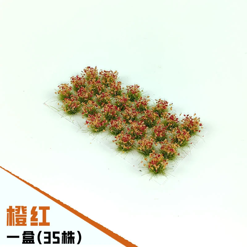 32Pcs/Box Simulation Miniature 8mm Plant Grass Model Diy Building Sand Table Garden Landscape Layout Materials Diorama Kits