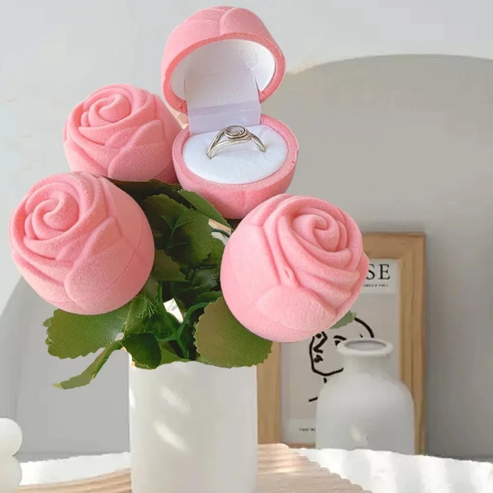 Confezione regalo romantica di San Valentino Collana con cuore scintillante e amore con lussuosa rosa. Regali per la mia ragazza e la mamma. Articoli per feste