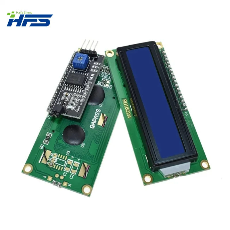 Lcd1602 Lcd Module Blauw Scherm Iic/I2c 1602 Voor Arduino 1602 Lcd Uno R3 Mega2560 Groen Scherm
