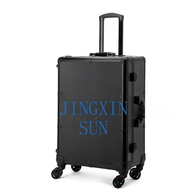 Superior LED Lighted Cosmetic Case Lever Universal Wheel Storage Box Studio Dedicated Makeup Light Box Removable Cosmetic Case 1