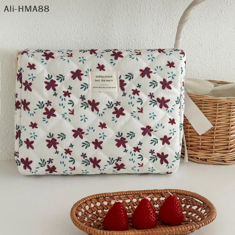 

1Pc 2025 New Large Capacity Storage Bag Bathroom Women's Fabric Cosmetic Bag Handbag Ladies Makeup Pouch Bag