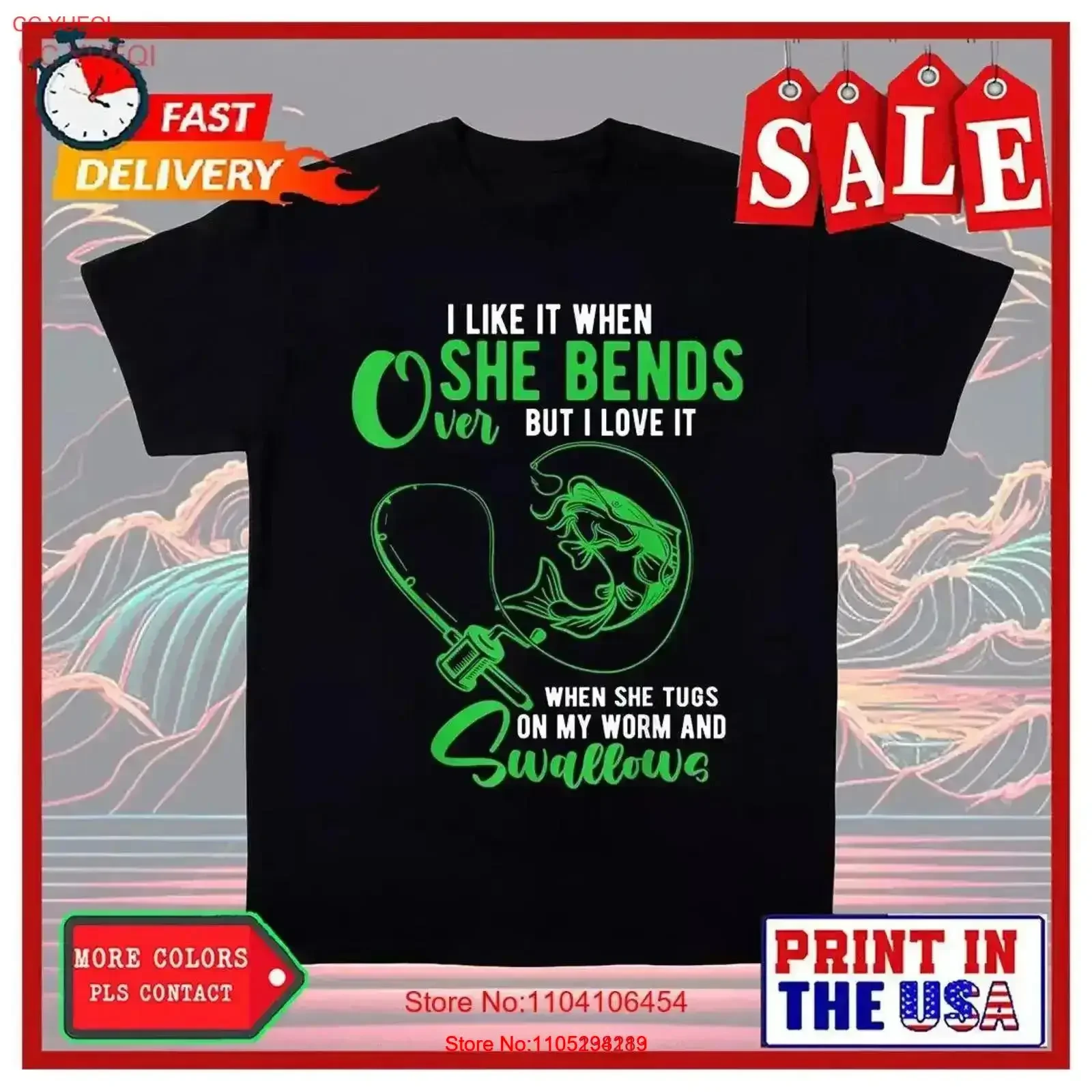 

Мужская футболка «I Like It When She Bends Over», забавная футболка с юмором для рыбалки, винтажная, универсальная, стильная, растянутая, мягкая, винтажная