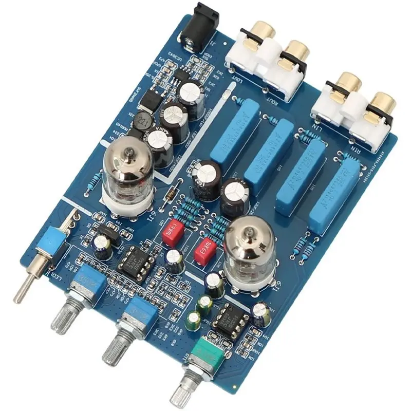 Audio-Verstärker 6J1 Röhren-Vorverstärker Hifi Audiophiler Höhen- und Tiefenregler DC12V Verstärkung