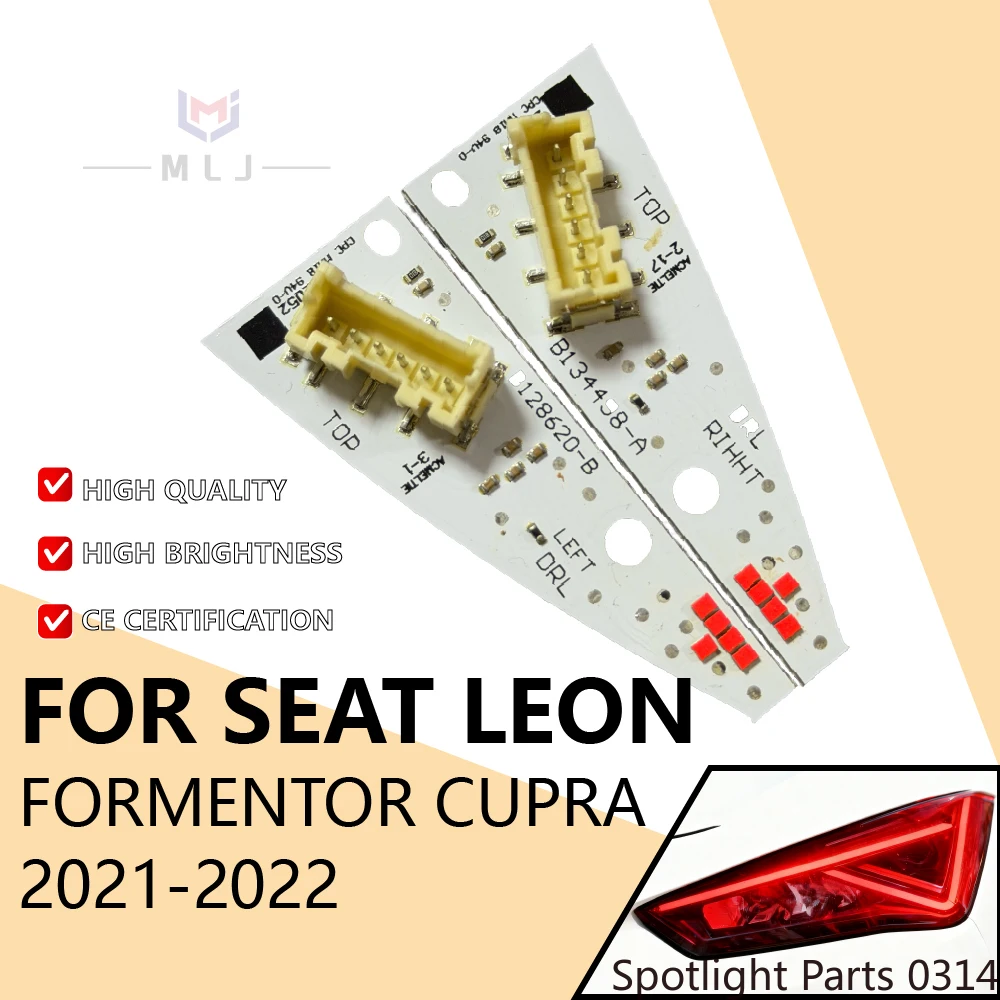 

For SEAT Leon Formentor Cupra 2021 2022 LED Car Headlight Red Light 5FJ941475 Module DRL Board Car Accessories Angel Eyes