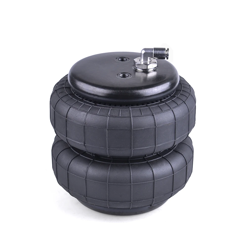 Universal Double-roll Rubber air Spring airbag airbag Suspension airbag Shock Absorber with SS304 G-thread 1/2 Quick Connector