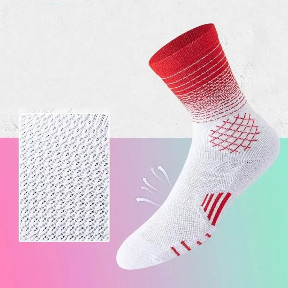 WRELS 1/2/3 Pairs Basketball Socks Thick Terry Bottom Athletic Crew Socks Men Women Moisture-wicking Compression Running Socks