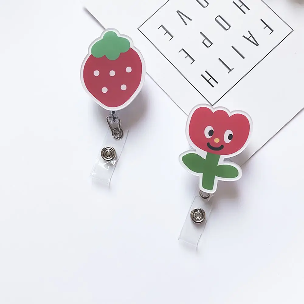 لطيف لون الحلوى بكرة كليب ممرضة طبيب طالب الكرتون حامل بطاقة الاسم قابل للسحب شارة بكرة مقاطع بطاقة الهوية شارة حامل