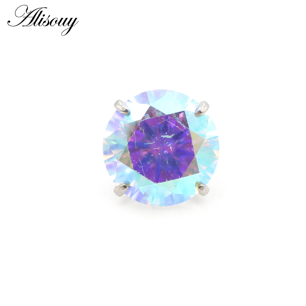 G23 Titanium External Thread Cubic Zircon Lip Labret Rings