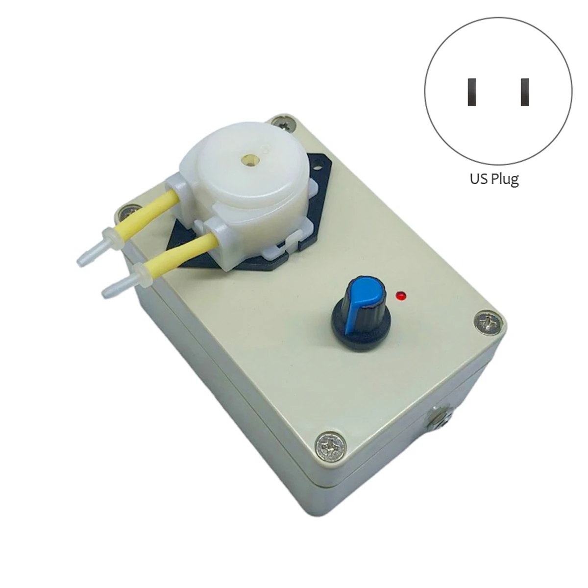 Adjustable Speed Peristaltic Pump 12V/24V Adjustable Speed Titration Pump Metering Pump US Plug