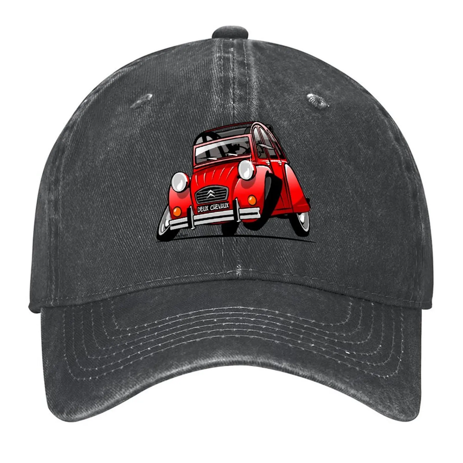 

2CV карикатура красная бейсболка шляпа в стиле вестерн модная пляжная новая шляпа косплей дизайнерская мужская женская