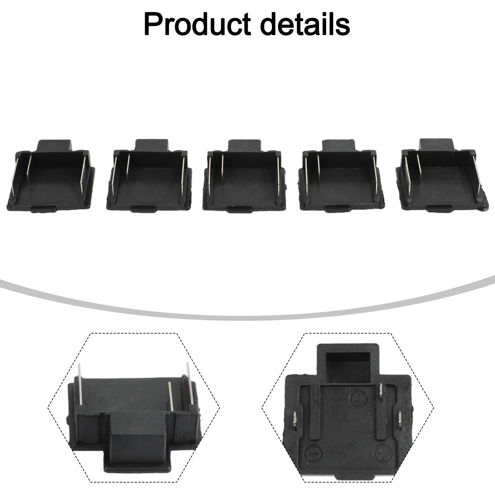 Power Tools Connector 3Pin Terminal Block Tool Repair Metal Components for Easy Installation 5pcs Set Practical Design