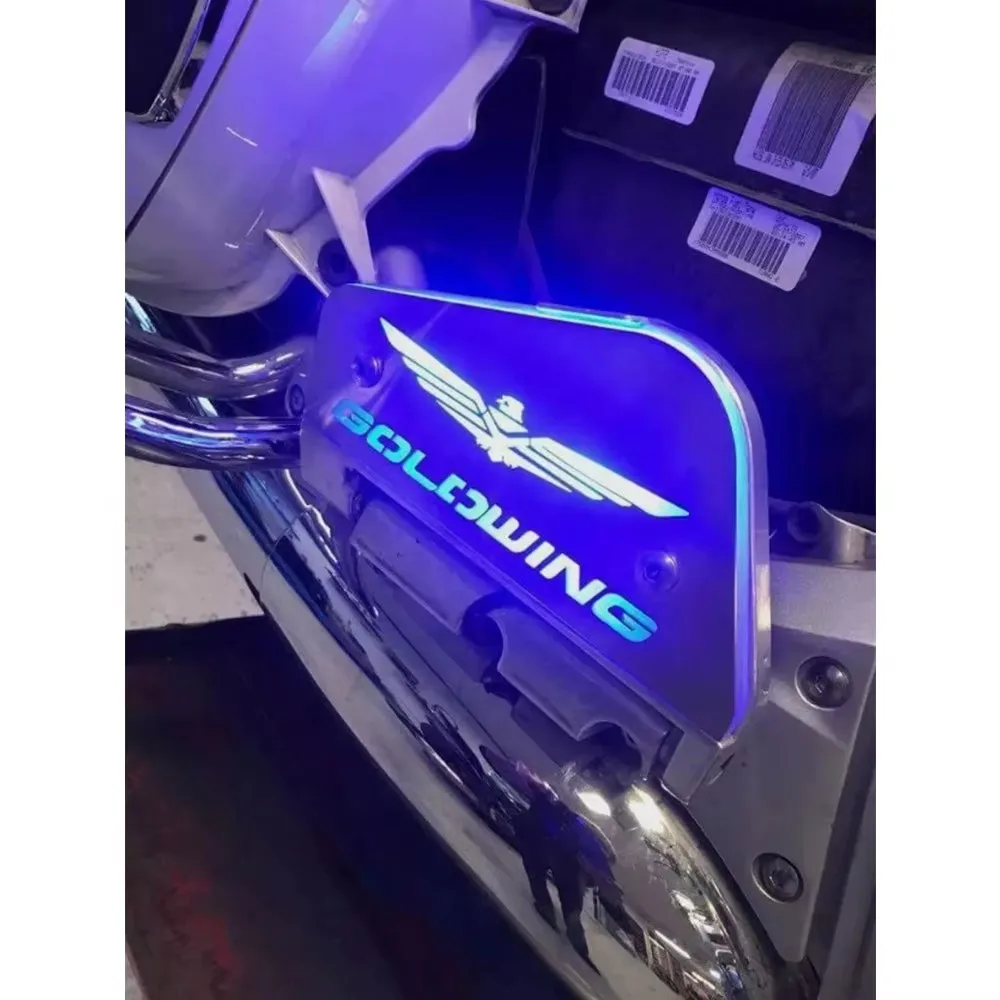 2001-2017 Goldwing 1800 GL 1800 LED Lighting Passenger Footrests Foot Pedal Lighting Floorboard Covers For Honda GOLD WING 1800