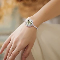 New Aromatherapy Jewelry Bracelets Perfume Essential Oil Diffuser Bracelet Adjustable Chains Open Locket Aroma Diffuser Bracelet