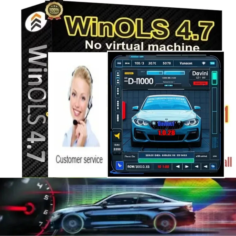 

Newest ECU Programming Tool Winols 4.7 Software+ 93GB Damos Files +ECM TITANIUM 26100+ Immo Service Tool V1.2+Install Video Guid