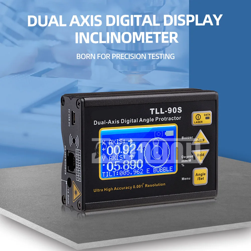Laser Level Electronic Level High-Precision 0.005 Dual Axis Digital Inclinometer Tll-90s 2025 NEW