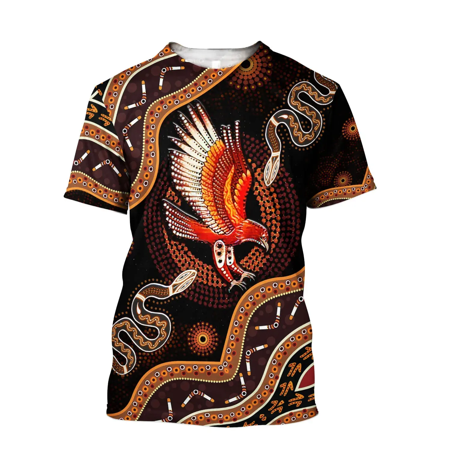 Summer Fashion Casual Australia Aborigines Nation Style graphic t shirts New Men Trend harajuku Printed Short Sleeve Tees Tops