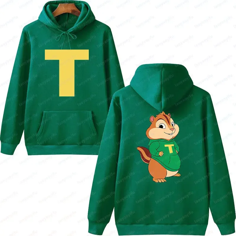 

Cartoon Hoodies Alvin and The Chipmunks Printing Unisex Hoodies Fashion Classic Movie Promotion Animation Long Sleeve Sweatshirt
