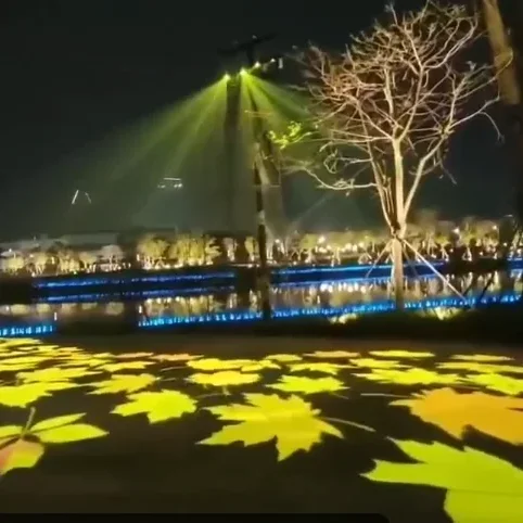 Waterproof Projector Logo 100w 300w Led Custom  Rotating Advertising Outdoor Building  Projector Light