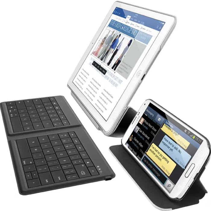 لوحة مفاتيح بلوتوث قابلة للطي وقابلة للطي عالمية من Microsoft، iPad Android Win iOS