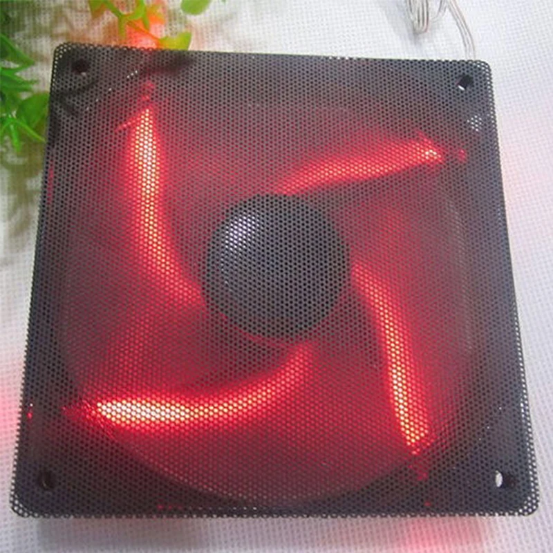 120มม.สีดำสีขาว PVC พัดลมกรองเคสคอมพิวเตอร์ Cooler ตาข่ายป้องกันฝุ่นละออง PC Cooling อุปกรณ์เสริม12*12ซม.